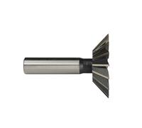 Dovetail Milling Cutter for Metal Machine, Straight Shank HSS End Mill, 45 55 60 Degrees CNC Router Bit 1pc(32mmx45)