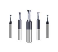 Dovetail Milling Cutters 45/60 Degrees T Slotting Milling Bit 1.5-16mm Carbide End Mill Metal Machining Milling Tool(45D,D2x1x4x50)