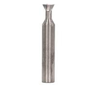 Dovetail Router Bit 4 Flute Milling Cutter, Carbide Dovetail Bit for Woodworking, 10mm Shank 60mm Length Slotting Tool with Fine Grinding Accuracy and High Wear Resistance (10x60°x60L)
