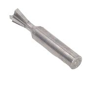Dovetail Router Bit 4 Flute Milling Cutter, Carbide Dovetail Bit for Woodworking, 10mm Shank 60mm Length Slotting Tool with Fine Grinding Accuracy and High Wear Resistance (10x80°x60L)