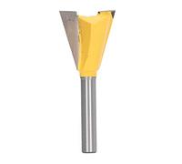 Dovetail Router Bit Tungsten Steel Alloy 1/4 Inch Shank Sharply Efficient Woodworking Router Bit for Wood Grooving and Craft Making (6 * 3/4) (6 * 1) (6 * 7/8))