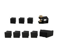 Dovetail Saw Guide 1:4-1:9, 45° 90° Cutting Angle Gauge for Woodworking Joinery, 9-Piece Plastic Marking Tool Set Black