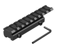 Dovetail to Picatinny Rail Adapter 11mm Dovetail to 21mm Picatinny/Weaver Rail Convert Mount - Low Profile Scope Riser Rail Adaptor - Base Mount 3/8" to 7/8" Converter(1 PACK - 9 Slots)