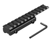 Dovetail to Picatinny Rail Adapter 11mm Dovetail to 21mm Picatinny/Weaver Rail Convert Mount - Low Profile Scope Riser Rail Adaptor - Base Mount 3/8" to 7/8" Converter(1 PACK - 11 Slots)