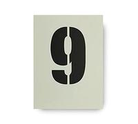 Dovetails Vintage Big Number 9 Stencil 120 mm Tall Large Number Nine Stencil
