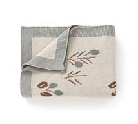 DovFanny 100% Cotton Newborn Baby Blanket Knitted Soft Cot Pram Moses Basket Blanket with for Boy and Girls