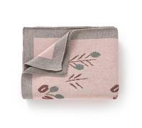 DovFanny 100% Cotton Newborn Baby Blanket Knitted Soft Cot Pram Moses Basket Blanket with for Boy and Girls