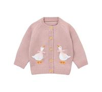 DovFanny Cotton Baby Knitted Romper Girl Boy Cozy Clothes & Socks Set | Infant Warm Sweater Knitted Long Sleeve Jumpers with Cute Goose