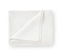 DovFanny Cotton Cellular Baby Blanket Knitted Soft Blanket for Newbron Baby Boy and Girls 100 x 80cm