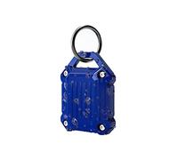 Dovick- Waterproof Airtag Keychain Holder Case,Screw Full Cover Compatible with Apple Air Tag Tracker Key Ring (Blue 1Pack)