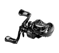 DOVIELLO BMC100 150g/0.33LB Carbon Aluminum BFS Baitcaster Reel with Drag Clicker, 8.1:1 High Speed, 11+1BB, Black, Left Hand, Baitcasting