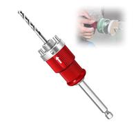 Dovishire Snap-Lock Mandrel with Auto Ejection, Quick-Change Arbor for Hole Saws, 3/8" Hex Shank - 5/8" or M16 Thread Options