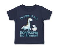 Dovitee I'm Going to Be a Big Brother T-Shirt - Dinosaur Big Brother in Training Top for Baby Announcement, Boys Age 0-6 Navy