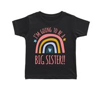Dovitee Kids I'm Going to be a Big Sister - Cute Pastel Rainbow Graphics t-Shirt for Baby, Toddler or Youth