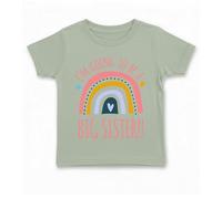 Dovitee Kids I'm Going to be a Big Sister - Cute Pastel Rainbow Graphics t-Shirt for Baby, Toddler or Youth