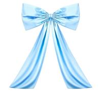 Dow Decoration Satin Ribbon Coquette Bow Decoration for Wedding Backdrop Party Holiday Decor Multicolor(Blue)
