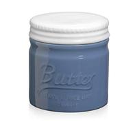 DOWAN Butter Crock, Ceramic Butter Dish with Waterline, French Butter Crock for Fresh, Spreadable & Soft Butter, Porcelain White Butter Dish, Dishwasher Safe