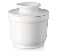 DOWAN Butter Crock, Porcelain Butter Keeper with Water Line for Soft Fresh Butter, No More Hard Keeper, French Butter Keeper Crock, Housewarming Gift & Indoor Home Kitchen Decor