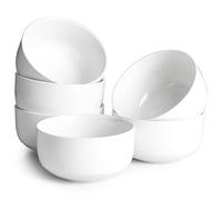 DOWAN Cereal Bowl, 650ml Ceramic Soup Bowls Set of 6 for Kitchen, Porcelain Bowls for Soup, Oatmeal, Rice, Ramen, Noodles, Fruit, Dishwasher Microwave Safe. Ø 13.3cm