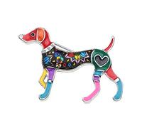 DOWAY Enamel Whippet Dog Brooch Pins Cute Whippets Dog Gifts for Women Girl Dog Mom Lapel Scarf Decorations (Multicolor)