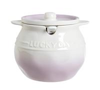 Dowbom Cute Sugar Bowl With Lid And Spoon, Sugar Dish, Sugar Jar, Sugar Pot, Storage Jar, Sugar Container (Purple,700ml)