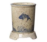 Dowbom Japanese Ceramic Cutlery Drainer For Chopstick, Drain Rack, Cutlery Holder With Handle, Chopstick Holder For Kitchen (B)