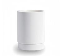 Dowbom Kitchen Utensil Holder for Countertop, Cutlery Holder, Chopstick Holder For Kitchen, Spoon Spatula Organizer, Ceramic Cooking Utensil Crock (White,4""), KZT-007