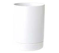 Dowbom Kitchen Utensil Holder for Countertop, Spoon Spatula Organizer, Ceramic Cooking Utensil Crock, Cutlery Holder, Chopstick Holder For Kitchen (White,4.2")