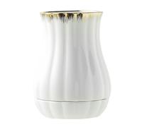 Dowbom Kitchen Utensil Holder for Countertop, Spoon Spatula Organizer, Ceramic Cooking Utensil Crock, Cutlery Holder, Chopstick Holder For Kitchen (White,3.5""), KZT-005