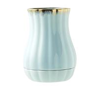 Dowbom Kitchen Utensil Holder for Countertop, Spoon Spatula Organizer, Ceramic Cooking Utensil Crock, Cutlery Holder, Chopstick Holder For Kitchen (Blue,3.5")