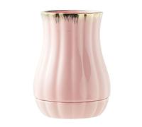 Dowbom Kitchen Utensil Holder for Countertop, Spoon Spatula Organizer, Ceramic, Pink, 3.5""