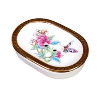 Dowbom Soap Holder, Ceramic Soap Holder,Water Outlet Design Soap Dishes, Porcelain Soap Saver, Soap Tray (Pink)