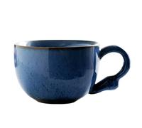 Dowbom Soup Bowl With Handle, 600ml Bouillon Cups, Soup Bowls With Handles, Microwave Soup Mug (Blue)