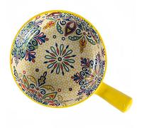 Dowbom Soup Bowl With Handle, Ceramic Small Ramen Bowl, Microwave Bowl Oven Safe (C,21oz)