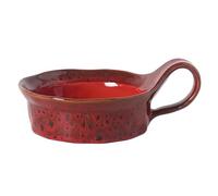 Dowbom Soup Cup With Handle, 400ml Microwave Soup Bowl, Ceramic Soup Mug, Breakfast Bowl, Bouillon Cup (Red)