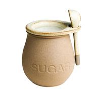 Dowbom Sugar Bowl With Lid And Spoon, 450ml Storage Jar, Sugar Container, Sugar Jar, Sugar Pot, Sugar Dish (Sugar)