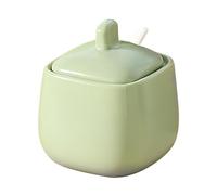 Dowbom Sugar Bowl With Lid And Spoon, 800ml Storage Jar, Sugar Container, Sugar Jar, Sugar Pot, Sugar Dish (Green)