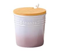 Dowbom Sugar Bowl With Lid And Spoon, Ceramic Sugar Pot, Salt Pot Seasoning Canister (Purple)