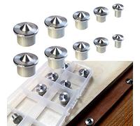 Dowel Centers, Stainless Steel Dowel Center Transfer Plugs 10PCS with 5 Sizes of 1/4" 3/8" 5/16" 7/16" 1/2" Dowel Centering Pins Joinery Accessories -by MinliGUY Woodworking Tool