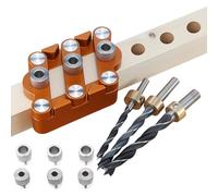 Dowel Drill Guide | Straight Holes Wood Panel Puncher Locator - Handheld Drill Guide Centering Doweling Jig Multifunctional Tool for Adults Beginners Carpenters Enthusiasts