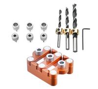 Dowel Drill Guide | Woodworking Holes Puncher Center Locator,Centering Doweling Jig Accurate Handheld Drill Guide for Professionals Enthusiasts Beginners Carpenters