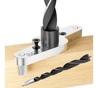 Dowel Jig Kit for Floating Shelf Bracket (Silver)