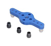 Dowel Jig Kit, Self Cente Dowel Jig, Aluminum y Anodized Dowel Hole Punch Lor with 6mm 8mmm Dril Sleeves, Fast Straight Positioner for Woodw DIY