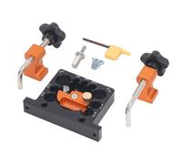 Dowel Maker Jig Kit 8-20mm Adjustable, Wood Electric Drill Milling Round Rod Auxiliary Tool with Clip Carbide Blade, 9 Hole Sizes for DIY Woodworking Projects, Compatible with Vari