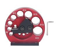 Dowel Maker Jig Kit, Round Structure for Woodworking 8 Holes from 8 to 20mm Electric Drill Milling Dowel Auxiliary Tool Solid Stable Aluminum Alloy Cemented Carbide Blade Dowel