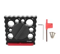 Dowel r Jig 8 20mm, Dowel r, Electric Drill Dowel Auxiliary Tool, Aluminum y Dowel Plate with Wrenches and Ss, for Woodw