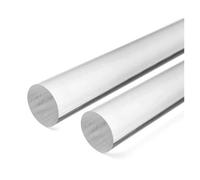 Dowel Rod, 65-80mm Dia 500mm Length Clear Acrylic Round Rod for DIY Crafts Party Decorations Gardening(70mm)
