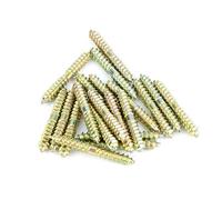 Dowel Screws, 20pcs Zinc Plated Iron Double Ended Wood to Wood Screw Headless Self Tapping Fasteners Thread Bolts Multi Purpose Joint Legs DIY Tools for Woodworking Furniture Connecting Fixing 5x40mm
