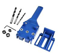 Doweling Jig 6/8/10 mm Wood Dowelling Drill Guide Wood Dowel Puncher Locator Drilling Doweling Hole Saw Tools(Blue8pcs)