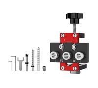 Doweling Jig | Multifunctional Aluminum Alloy Portable Woodworking Tools - Straight Holes Drill Guide - for Carpenter Carpentry Furniture Making Shop Corner Edge Home